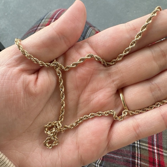 Catbird Jewelry - Vintage 14k gold rope chain necklace 20 inches